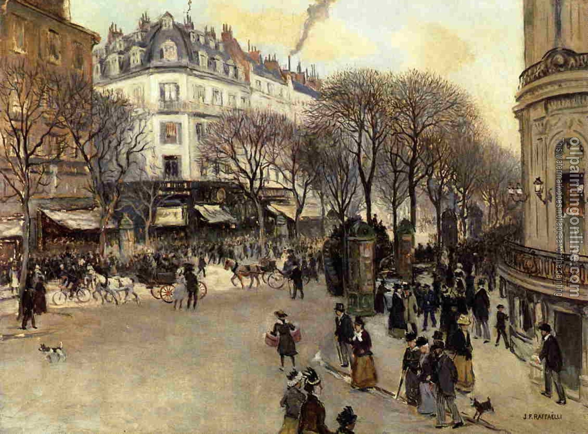 Jean Francois Raffaelli - Boulevard des Italiens